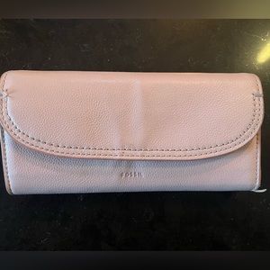 FOSSIL Cleo Clutch Wallet- Dusty Rose